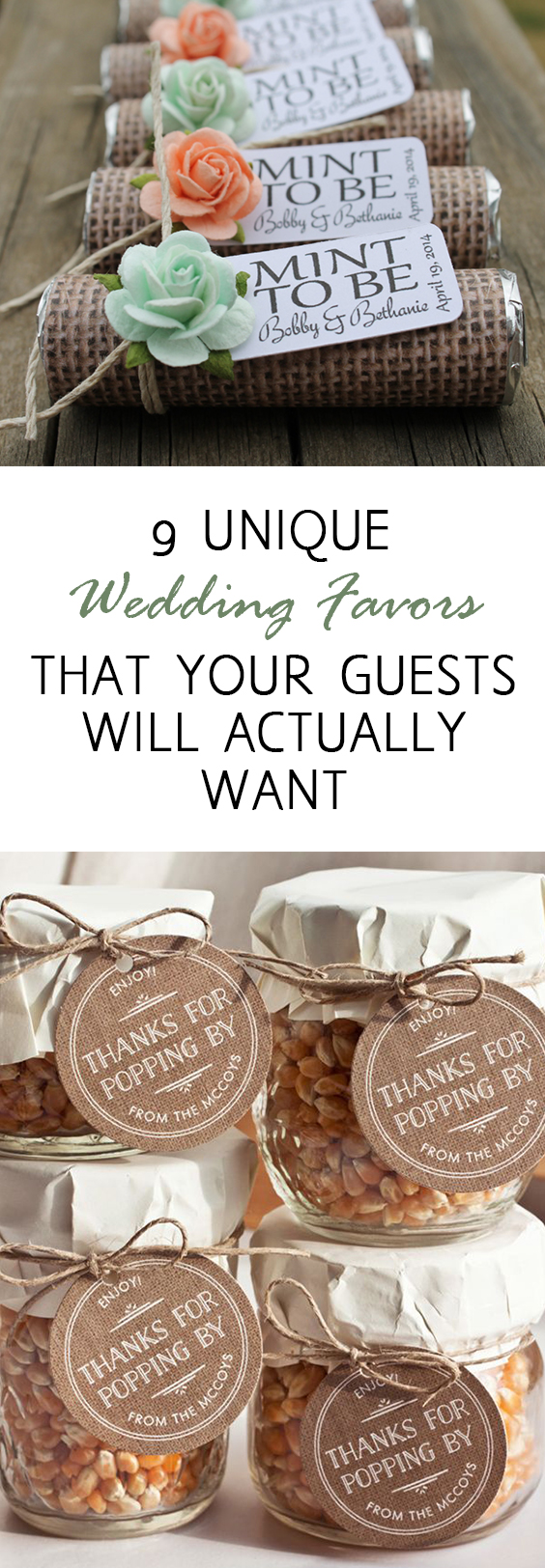9 Unique Wedding Favors that Your Guests Will Actually Want ~ Oh My