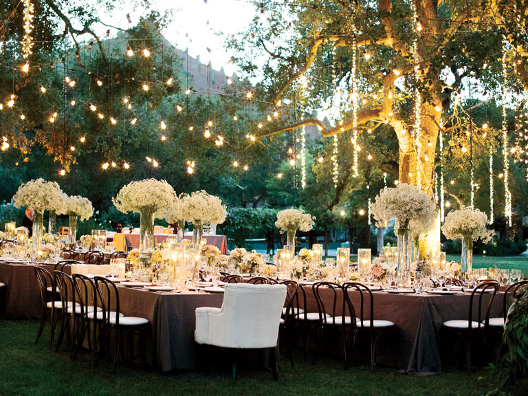 Outdoor wedding lighting ideas