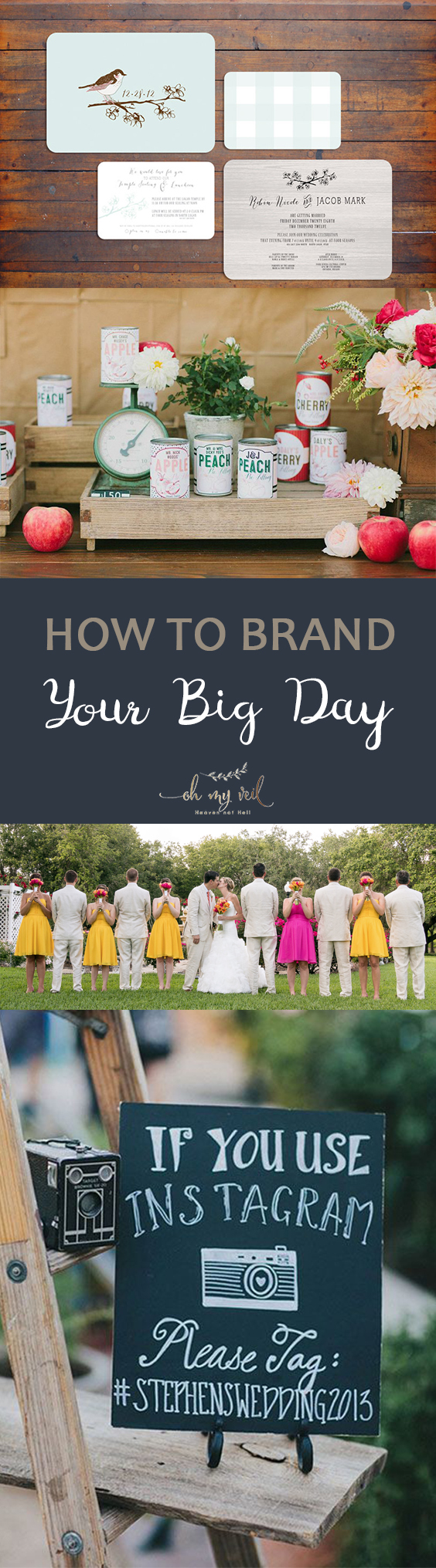 How to Brand Your Big Day | How to Brand Your Wedding, Personalize Your Wedding, Wedding DIY, DIY Wedding Projects, Inexpensive Wedding Projects