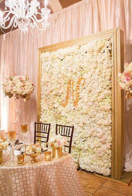 10 Flower Wall Ideas for a Breathtaking Wedding ~ Page 7 of 9 ~ Oh My Veil