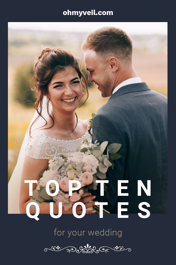 Top Ten Quotes For Your Wedding - The Perfect Addition To Your Decor