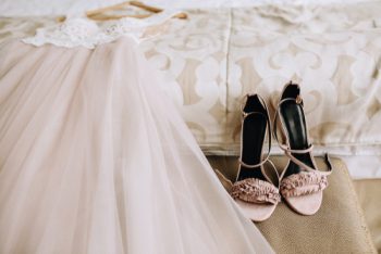 The Trend To Think Pink: These days, brides have so much freedom when it comes to the color of their wedding gown. Blush pink wedding dresses are the hottest trend so be open to other colors when trying on your wedding gowns! Don't forget your accessories! 