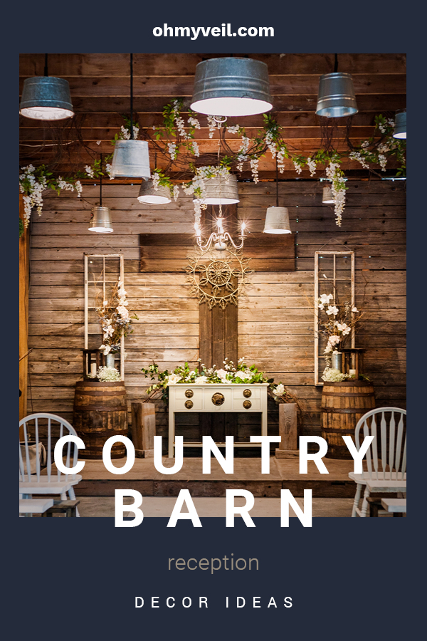 I love country weddings because they are so chill. Such a down home feel. If your reception will be in a barn, you don't want to miss these decor ideas to make your day exactly what you want. We have ideas for lighting, centerpieces, dessert stands, and how to incorporate things like barrels and pallets. Turn up the music and kick up your heels. Your guests will feel welcome and talk about the country barn reception decor for years to come. 