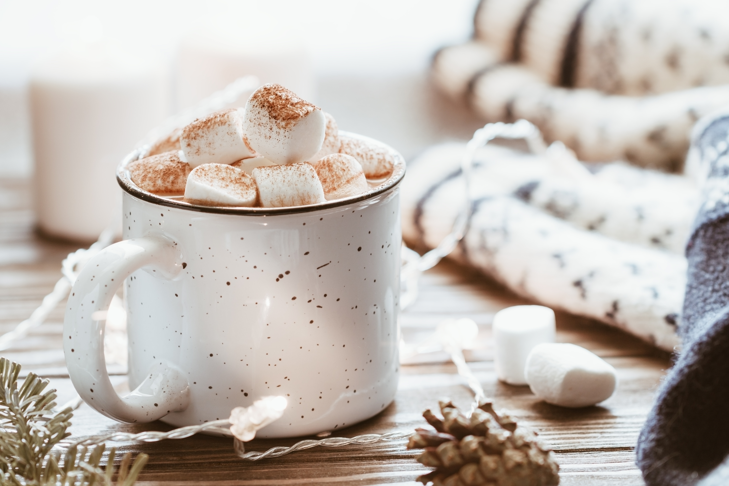 If you're trying to come up with winter wedding favors that your guests will love, why not hot chocolate mugs. They will use them all winter long. 