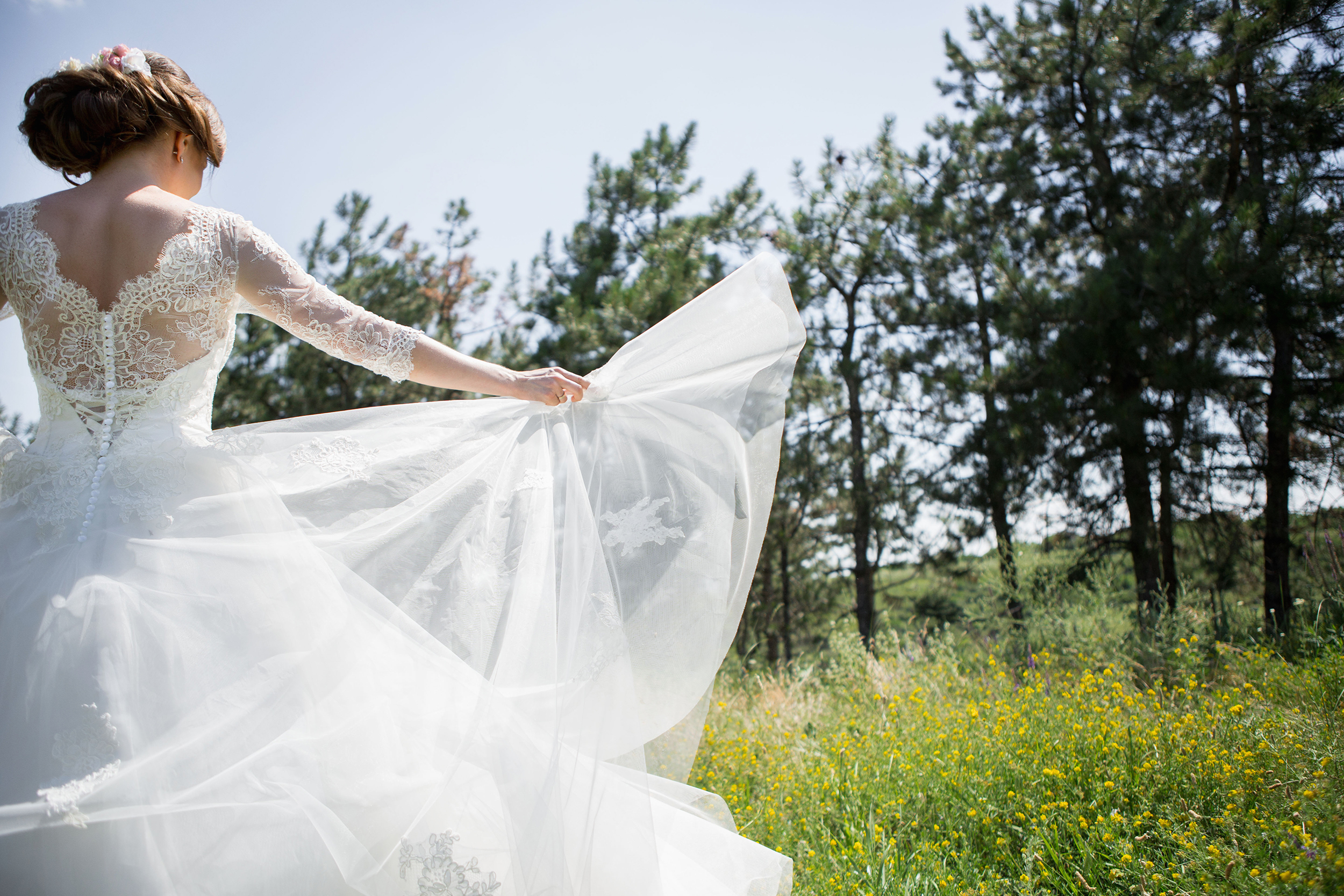 If you're planning a Spring wedding, make sure you look at Spring wedding dresses! Lace is a timeless look and will look gorgeous in the Spring time. 