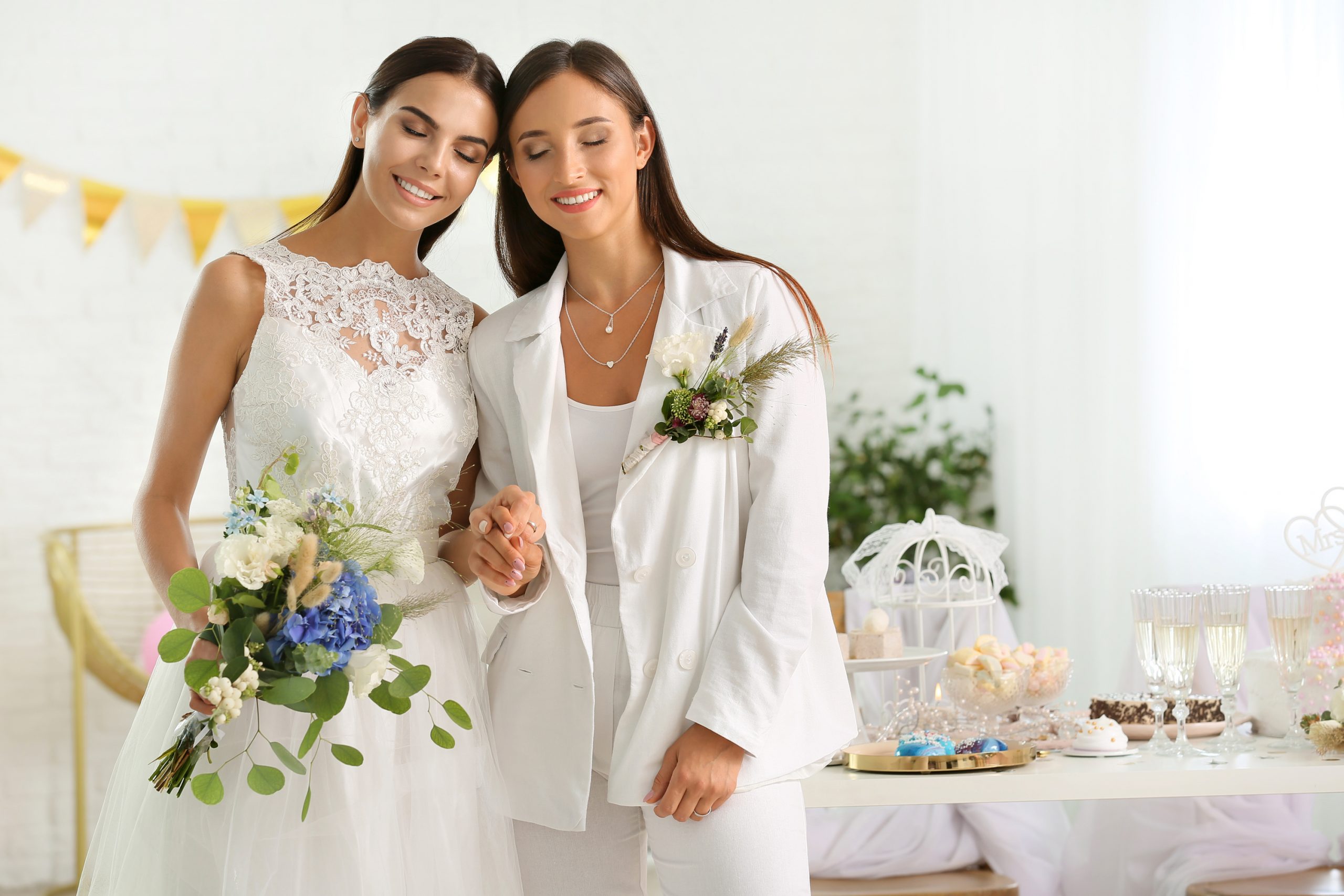 If you are a lesbian getting married, it can be tricky to pick an outfit to wear on your big day. But, these lesbian wedding outfits are perfect for your big day! You can't go wrong with a beautiful wedding suit! 