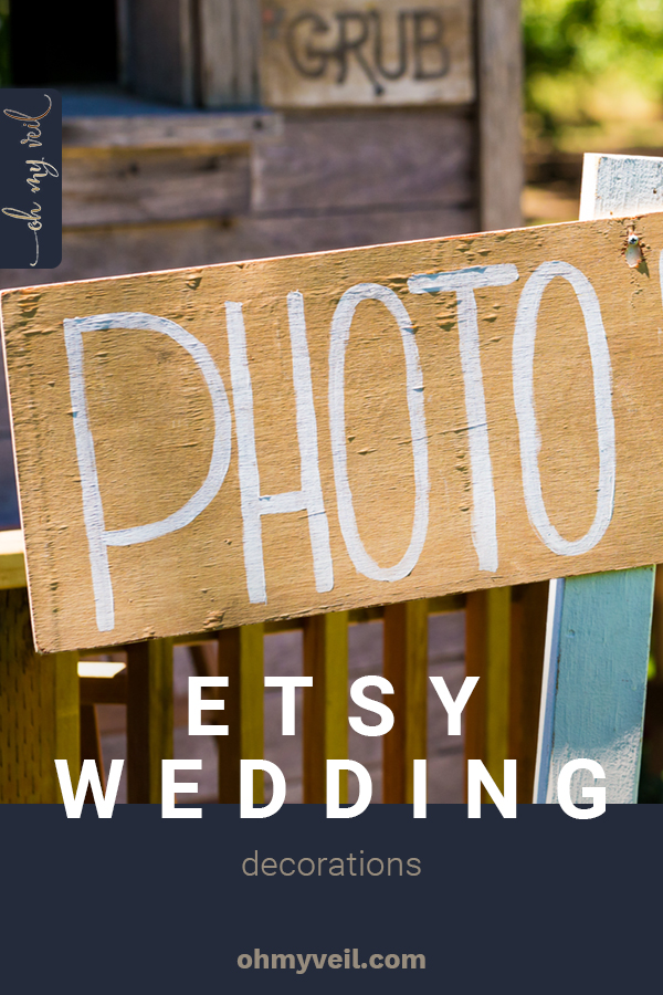 Etsy is one of my favorite places to shop for wedding decorations. Full of talented artisans and creative crafters, you can find some of the most beautiful, and totally customizeable, wedding decor ideas here. Check them out today! #ohmyveilblog #weddingdecorations #etsy