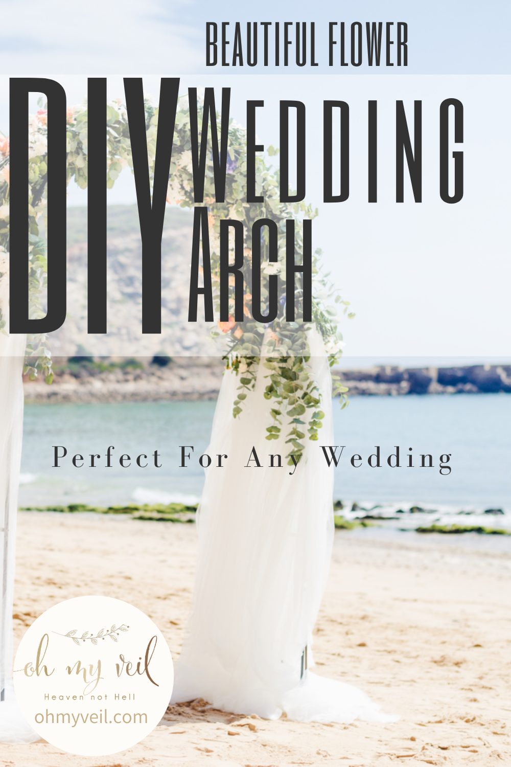 It can cost a fortune to make your own DIY wedding arch, but it doesn't have to! You can make your own instead. Use this guide to learn how to make your own DIY Wedding arch. #diy #wedding #ohmyveilblog