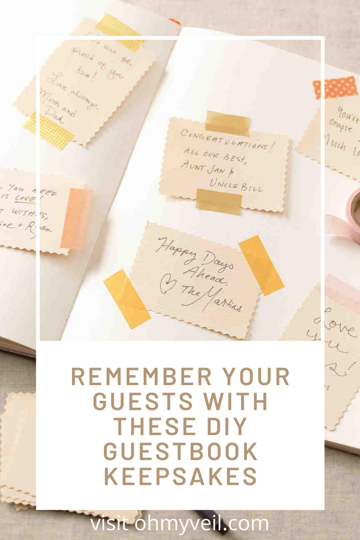 One way to remember your day and who was there to celebrate is with a DIY guestbook keepsake. Read this post for creative ideas that you can use later. Ideas for home decor and more. Keep reading to learn more. #weddingguestbook #weddingplanning #Weddingreceptionideas #ohmyveilblog