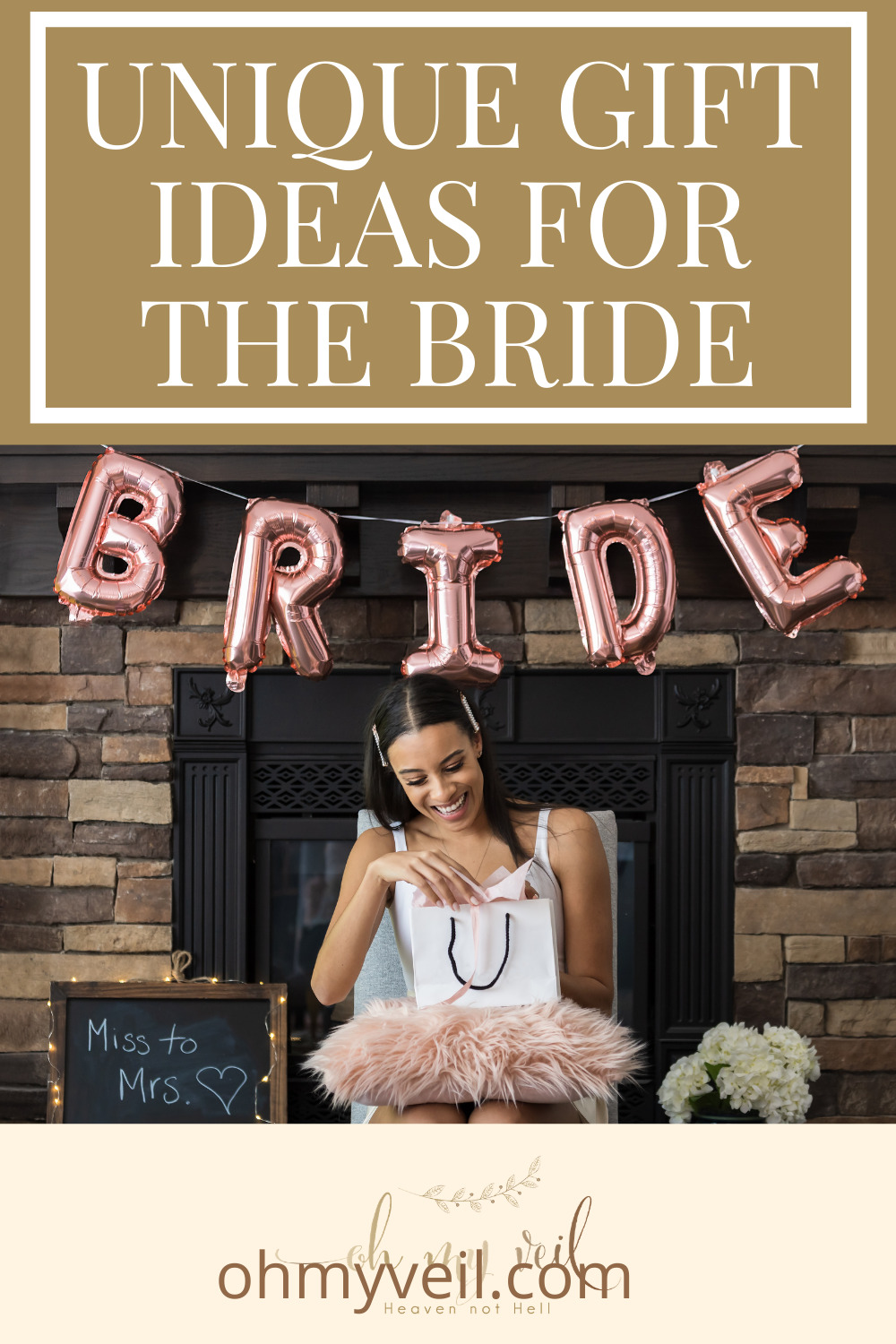 Ohmyveil.com has the best ideas for any soon-to-be-wed bride! Find totally original gift ideas she will absolutely love. Find out what you should buy her now!